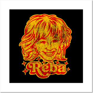 reba mcentire distressed Posters and Art